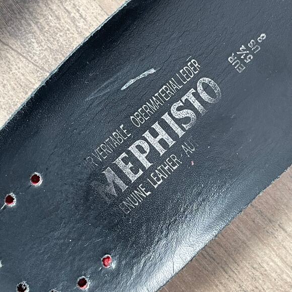 Mephisto Shoes Womens US 9 Black Metallic Shimmer Palmyre Extra Leather Insoles - Picture 14 of 16